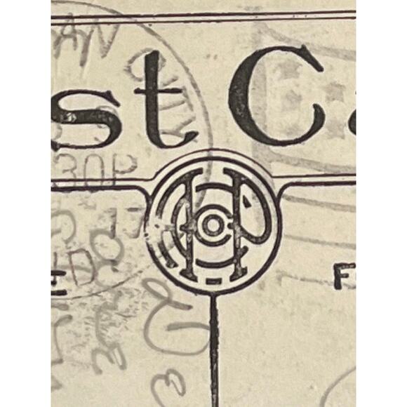 Antique 1917 Ephemera Posted Signed Postcard Humorous Mailman Girl Best Wishes - Picture 5 of 6